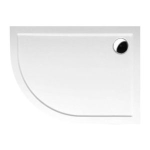 POLYSAN - RENA R sprchová vanička z liateho mramoru, štvrťkruh 100x80cm, R550, pravá, bi 76511 vyobraziť
