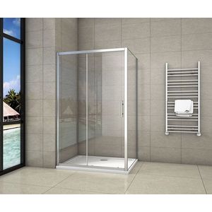 H K - Obdĺžnikový sprchovací kút SYMPHONY 140x90 cm s posuvnými dverami vrátane sprchovej vaničky z liateho mramoru SE-SYMPHONY14090 / ROCKY-14090 vyobraziť
