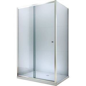 MEXEN/S - Apia Sprchovací kút 130x80, transparent, chrom + vanička so sifónom 840-130-080-01-00-4010 vyobraziť