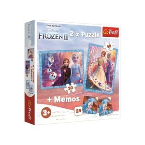 Trefl detské puzzle Ľadové kráľovstvo 2x puzzle + memo vyobraziť