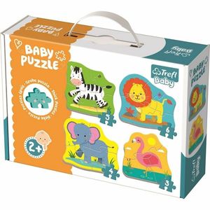 Trefl Baby Zvieratá na safari 4v1 3, 4, 5, 6 dielov puzzle vyobraziť