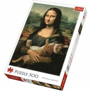 Trefl Mona Lisa and Purring Kitty 500 dielov puzzle vyobraziť