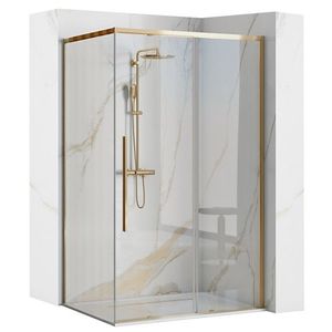 Sprchová kabína REA Solar 90x90 zlatá vyobraziť