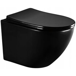 MEXEN/S - Lena Závesná WC misa vrátane sedátka s slow-slim, z duroplastu, čierna matná 30221085 vyobraziť