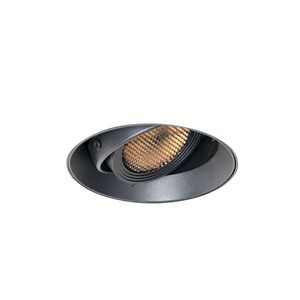 Moderná zapustená bodová čierna GU10 AR70 okrúhla lemovka - Oneon Honey vyobraziť