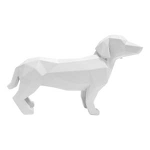 Matne biela soška PT LIVING Origami Standing Dog, výška 20, 8 cm vyobraziť