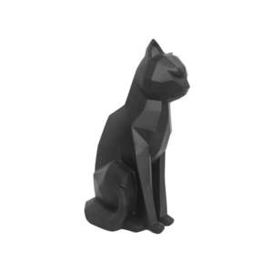 Matne čierna soška PT LIVING Origami Cat, výška 29, 5 cm vyobraziť