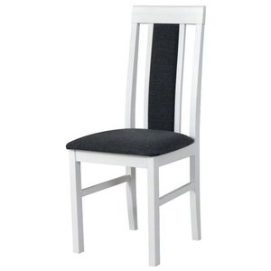 Sconto Jedálenská stolička NILA 2 biela/tmavosivá vyobraziť