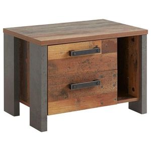 Sconto Nočný stolík CLIF staré drevo/betón vyobraziť