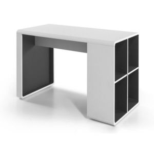 Sconto Písací stôl SIDON biela/antracit vyobraziť