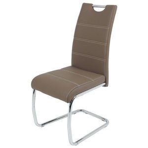 Sconto Jedálenská stolička FLORA S hnedá, syntetická koža vyobraziť
