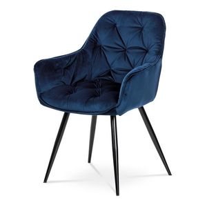 Sconto Jedálenská stolička ELIZABETH modrá/čierna vyobraziť