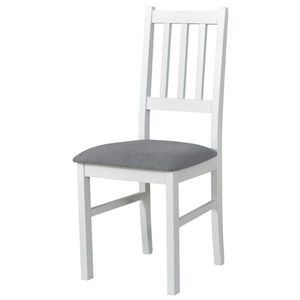 Sconto Jedálenská stolička BOLS 4 biela/svetlosivá vyobraziť