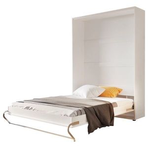 Sconto Sklápacia posteľ CONCEPT PRO CP-01 biela vysoký lesk, 140x200 cm, vertikálna vyobraziť
