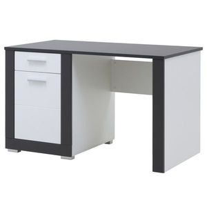 Sconto Písací stôl WHITNEY GREY GR12 biela/sivá vyobraziť