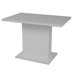 Sconto Jedálenský stôl SHIDA 1 biela, šírka 110 cm vyobraziť
