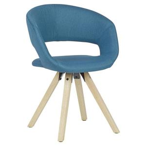 Jedálenská stolička s podrúčkami Modrá vyobraziť