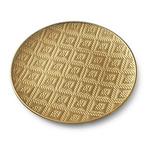 Dekorativní talíř zlatý vyobraziť