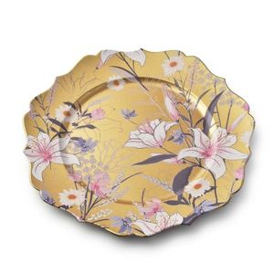 Dekoratívny tanier Blanche Colours XXXIV 33 cm s kvetmi vyobraziť