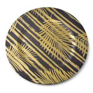 Dekoratívny tanier Blanche XII 33 cm zlatý/čierny vyobraziť