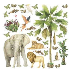 Samolepiaca dekorácia Jungle, 30 x 30 cm vyobraziť