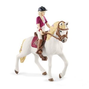 Schleich 42540 Blondína Sofia s pohyblivými kĺbmi na koni, 15 cm vyobraziť