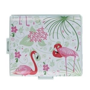 Plastová dóza delená Flamingo, zelená vyobraziť