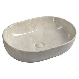 SAPHO - DALMA keramické umývadlo na dosku 59x42 cm, marfil 427 vyobraziť