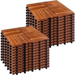 STILISTA drevené dlaždice, mozaika 4 x 6, agát, 2 m², 22 ks vyobraziť