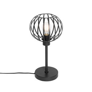 Dizajnová stolná lampa čierna - Johanna vyobraziť