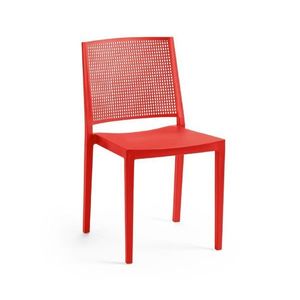 Jedálenská stolička GRID Rojaplast Červená vyobraziť