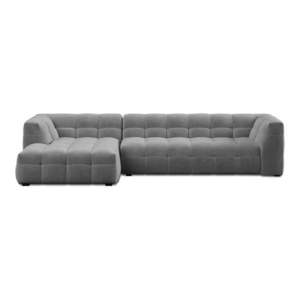 Sivá zamatová rohová pohovka Windsor & Co Sofas Vesta, levý roh vyobraziť
