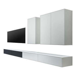 Čierno-biela zostava TV stolíka a 2 komôd Edge by Hammel - Hammel Furniture vyobraziť