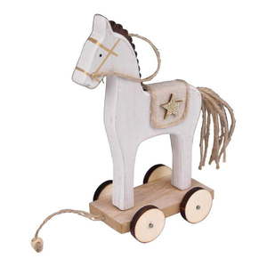 Vianočná figúrka koníka na kolieskach Ego Dekor vyobraziť