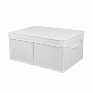 Compactor Skladacia úložná kartónová krabica Wos, 30 x 43 x 19 cm, biela vyobraziť