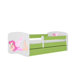 Detská posteľ Babydreams víla s krídlami zelená vyobraziť