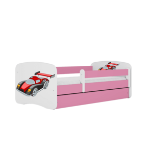 Detská posteľ Babydreams závodné auto ružová vyobraziť