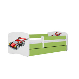 Detská posteľ Babydreams závodné auto zelená vyobraziť