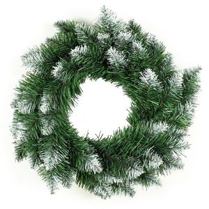 Vianočný veniec Christmaso XII 50 cm zelený/biely vyobraziť