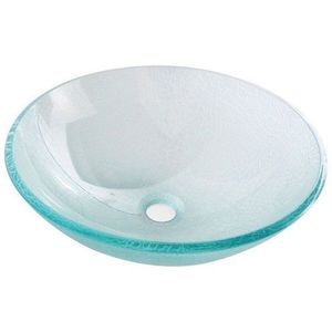 SAPHO - ICE sklenené umývadlo na dosku Ø 42 cm, číre s pieskovaním 2501-04 vyobraziť
