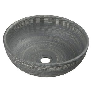 SAPHO - PRIORI keramické umývadlo na dosku Ø 41 cm, sivá se vzorom PI024 vyobraziť