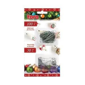 TORO Kovové háčiky na vianočné ozdoby TORO 150ks vyobraziť