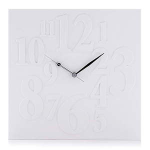 Biele nástenné hodiny Tomasucci Mi× White vyobraziť