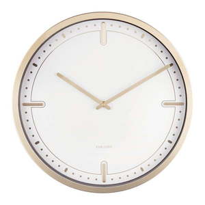 Biele nástenné hodiny Karlsson Dots, ø 42 cm vyobraziť