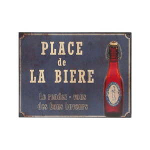 Kovová ceduľa 33x25 cm Place De La Biere – Antic Line vyobraziť