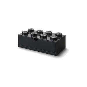 Čierny stolový box so zásuvkou LEGO® Brick, 31, 6 x 11, 3 cm vyobraziť