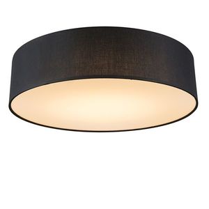 Stropné svietidlo čierne 40 cm vrátane LED - Drum LED vyobraziť