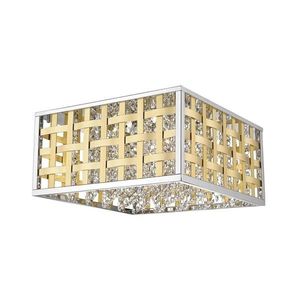140002-LED Stmievateľné krištáľové stropné svietidlo COLUMBUS LED/20W/230V zlatá/chróm vyobraziť
