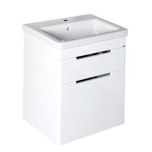 SAPHO - ELLA umývadlová skrinka 46, 5x65x38, 5cm, 2x zásuvka, biela EL052-3030 vyobraziť