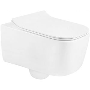 MEXEN/S - Stella Závesná WC misa vrátane sedátka s slow-slim, duroplast, biela 30680800 vyobraziť